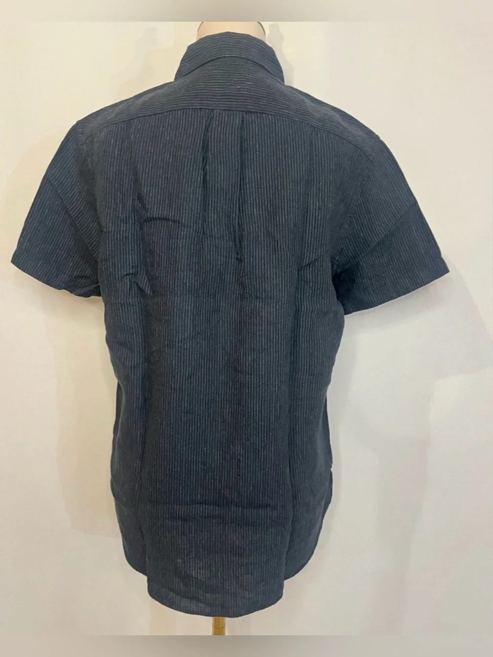 J.Crew Short-sleeve linen point-collar shirt